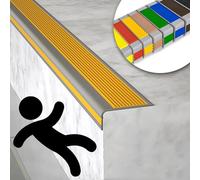 Indoor Non-Slip Stair Step Transition Strip,Self-Adhesive Step Edge Protector,Flexible Rubber Stair Edge Protector,stair nosing Guard Strip,Safety Corner Edge Guard Strip,waterproof Fire retardant. (