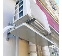 Indoor/Outdoor Air conditioner Water Tray Ac Unit Drain Tray,No Leak Condensate Water Collector Drip Tray, 1.5P/3P/5P Universal Drain Pan Galvanized Metal Drip Tray, for HVAC Units Heat Pump System