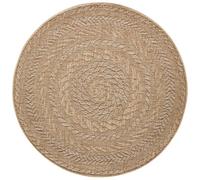 Indoor Outdoor Almendro Round Rug - Chevron Design - Ø 160 cm