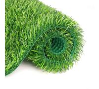 Indoor Outdoor Artificial Grass Rug - Thick Fake Grass Mat for Garden Backyard Balcony - Pet-Friendly Turf 1.5m x 4m Grass Carpet