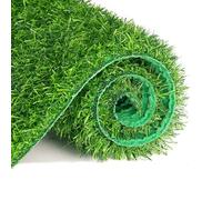 Indoor Outdoor Artificial Grass Rug - Thick Fake Grass Mat for Garden Patio Balcony Dog-Friendly 1.5m x 4m t for Home Backyard & Pet Areas