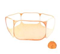 Indoor/Outdoor Ball Pit Pool Play Tent,Portable Foldable Playhouse,Pop Open Cage Tent Exercise Fence for Small Animal Pet (Orange with storage bag)