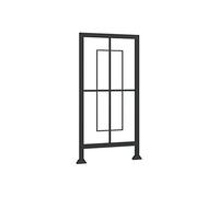 Indoor Outdoor Balustrade Set - 5 Stylish Designs for Attic Balcony & Deck Decor - Black Railing for Safety & Elegance