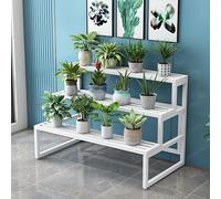 Indoor Outdoor Bamboo Plant Stand, Multi-Tier Ladder Rack for Multiple Potted Plants, Space-Saving Flower Holder for Living Room
