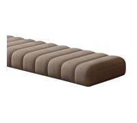 Indoor Outdoor Bench Cush Pad 40x65cm 4.5cm Thick Non-Slip Backing Removable & Washable Seat Cush for Bay Window Available Sizes: 120x40 100x40 80x40 160x40 Brown