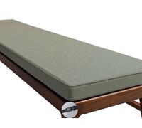 Indoor/Outdoor Bench Cushion - 120cm/150cm/100cm/90cm x 40cm/35cm/30cm - Non-Slip Seat Pad for Bay Windows, Garden Patio, Long Chairs, Swings & Porch Furniture with Zipper(Snow gray,150x30cm/59x12in)