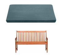 Indoor Outdoor Bench Cushion, Chenille Washable Bench Seat Pad for Garden Furniture, Non Slip Bottom 2/3/4 Seater Pad Swing Patio Kitchen Dinning Bench Window Seat Pad(Gray blue,120x40x5cm)