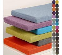 Indoor Outdoor Bench Cushion ,Custom Washable Bench Cushion for Garden Furniture,Non Slip 2/3/4 Seater Pad Patio Kitchen Sofa Bench Cushions for Dinning Bench Swing Window Seat Pad (Thickness 3CM)