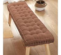 Indoor Outdoor Bench Cushion, Garden Swing Seat Pad for 1/2/3 Seater, Thick Corn Velvet Window Seat Cushion, 19.7x59in Coffee Color for Home & Patio