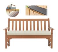 Indoor Outdoor Bench Cushion Removable Cover Non-Slip Foam Seat Pad 5cm Thick 165x55cm Comfortable Seating for Garden Patio and Home Use.