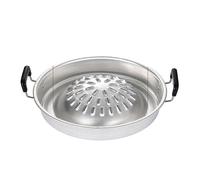Indoor Outdoor Charcoal Grill Pan Multi-Use Thai BBQ Hot Pot Small Size Aluminium Durable Lightweight with Handles for Dining and Cookin UX