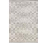 THE RUGS Raute Diamond Rug Indoor Outdoor Polypropylene Weatherproof Durable in Cream | Size: 80 cm x 150 cm THE RUGS Cream 80 cm x 150 cm