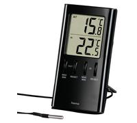 Indoor/Outdoor Digital Thermometer, Black - 00186367