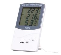 Indoor Outdoor Digital Thermometer, Large Screen Wireless Humidity Meter Humidity Sensor Room Temperature Monitor With Probe For Home Outdoor