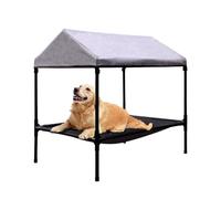 Indoor Outdoor Dog House | Elevated Dog Bed with Canopy for Small Medium Dogs Cats, Outside Raised Dog Bed, Waterproof & Sunproof Shade Shelter Tent