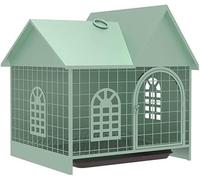 Indoor Outdoor Dog Kennel, Durable Iron Pet House for Small Breeds, UV-Resistant Waterproof Villa Cage for Dogs and Cats