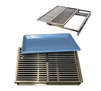 Indoor/Outdoor Dog Potty Litter Box, No Torn Stainless Steel, Easy Clean Plastic Tray, Protects Floors and Keeps Paws Dry, Suitable for All Dog Sizes
