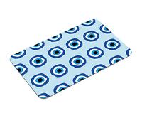 Indoor Outdoor Entrance Door Mat Blue Evil Eyes Preppy Boho Durable Doormat Non Slip Bath Rug Decorative Patio Garage Garden Kitchen Door Mats Porch Gifts Mats 40x60cm