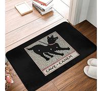 Indoor Outdoor Entrance Door Mat Cave Canem Durable Doormat Non Slip Bath Rug Decorative Patio Garage Garden Kitchen Door Mats Porch Gifts Mats 40x60cm