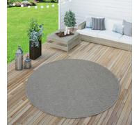 Paco Home Indoor & Outdoor Flat Woven Rug Patios, Rugs, Natural Look In Grey, Size:160x220 cm