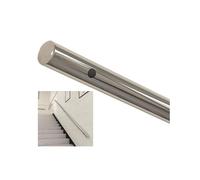 Indoor & Outdoor Handrails for Stairs 440LBS Load Capacity Easy Install Industrial Style Handrails Customizable Sizes for Porch & Deck - Silver 8ft