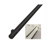 Indoor & Outdoor Handrails for Stairs - 440LBS Load Capacity Industrial Style Easy Installation Customizable 23FT Size Perfect for Porches & Decks (Color: Black)