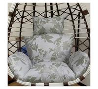 Indoor/Outdoor Hanging Egg Chair Cushion Replacement, Hammock Swing Thicken Pads with Headrest Pillow for Wicker Rattan Hammock Basket(Chairs Not Included)