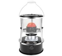 Indoor Outdoor Heater with Adjustable Height Flame,9000 BTU Portable Kerosene Heater Stove, for Camping, Hunting, Cooking(Black,Single Oven)