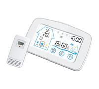 Indoor Outdoor Hygrometer With Color LCD Open Alert & Temp Trend Comfort Indicators Color Screen Thermometers Hygrometer