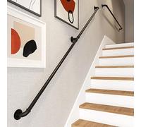 Indoor Outdoor il Kit Noire Main Courant Stair Railing Support Safety Guardrail for Schools Villas Bars - 80cm Durable & Stylish Design