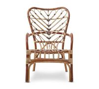 Indoor/Outdoor Java Rattan Wood Armchair - Natural Natural