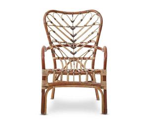 Indoor/Outdoor Java Rattan Wood Armchair - Natural Natural