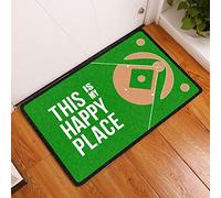 Indoor Outdoor Mat Bath Mat Soft Bathroom Mats Washable Kitchen Mats For Doorstep Kitchen Courtyard 40X60Cm This Is My Happy Place Amazing Baseball