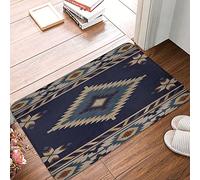 Indoor Outdoor Mat Ethnic Aztec Native American Navajo Pattern 40X60Cm Bath Mat Soft Entrance Door Mats Utility Bathroom Mats For Bedroom Office Outside