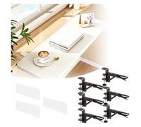 Indoor & Outdoor Plant Shelf, Foldable Clamp-On Windowsill Extender, Easy-to-Install MDF Versatile Window Ledge Table No-Drill - 1/2/3 Pack(Set of 3,LxW 15.7″x7.9″(40cmx20cm))