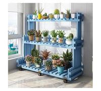 Indoor & Outdoor Plant Stand 3Tier Wooden Planter Shelf Large Garden Rack for Succulents Includes Pulley System for Easy Plant Care Perfect for Home Decor
