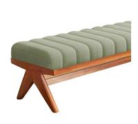 Indoor Outdoor Rectangular Bench Cushion 45x125CM Velvet Green Pillow for 23 Seater NonSlip Bottom Ideal for Patio Garden Home Décor Comfortable Seating