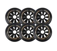 Indoor/Outdoor Roller Skate Wheels 6 Pack 90mm/100mm/110mm Inline Skate Wheels, 85A Roller Blade Wheel Replacement, Roller Blade Skating Wheels