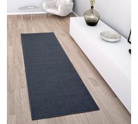 Paco Home Indoor & Outdoor Rug, Terrace And Balcony, Weatherproof One Colour With Texture, Size:120x160 cm, Colour:Navy blue