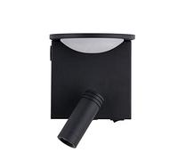 Indoor Outdoor Spotlight,Modern Wall Sconce Adjustable Wall with Switch, Bedside Lamp with USB Charging Port, Bedside Wall Lamp with Shelf, Metal Reading for Bedroom, Double Switch, 3W+5W,Whit/Black