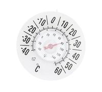 Indoor Outdoor Temperature Gauge - Suction Wireless Accurate Meter, Wall Clock Weather Sensor | Home Dorm Room Window Garden Patio Garage Balcony Temperature Monitor Instrument