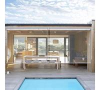 Indoor Outdoor Transparent Roller Shade Blinds,Waterproof Plastic PVC Clear Roll Up Blinds,Wind and dust proof,for Reception,Home And Kitchen Decoration(55x200cm(21.7x78.7in))