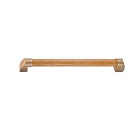 Indoor & Outdoor Wooden Stair Railing with Nonslip Groove Thick Base Safety Bar for BathroomYellow 35cm Metal & Wood Handrail for Enhanced Safety
