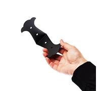 Indoor Outdoors 4 X Fancy Style Corner Joint Railway Sleepers Brackets for Planters, Retaining Walls, Pathway and Driveway Edge Edging - 90 Degree Bend in Middle and Lightweight Steel Bracket - Black