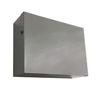 Indoor Outdoors Grey Household Fuse Box Consumer Unit Cover - Lightning Bolt Electricity for Home, New Build Property, Office and Industrial Safe, Secure Stylish (Size A 410x285x130 mm)