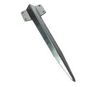 Indoor Outdoors Hard Ground Heavy Duty Straight Railway Sleeper Bracket with Stake - Extra Strong Steel Brackets for Planters, Retaining Walls, Garden Pathway, Driveway, and Raised Border Edging