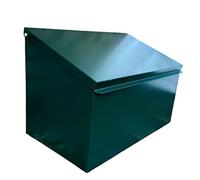 Indoor Outdoors Metal Parcel Delivery Box for Letters and Small Packages - Waterproof and Secure Container, Courier Package, Postbox, Drop Box Deliveries - Without Lock