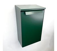 Indoor Outdoors Metal Wall Mount Parcel Box - Waterproof, Rust-Free Secure Container, Courier Package, Postbox, Drop Box Deliveries - (Fir Green, Without Lock)