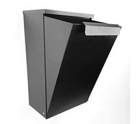 Indoor Outdoors Metal Wall Mount Parcel Box - Waterproof, Rust-Free Secure Container, Courier Package, Postbox, Drop Box Deliveries - (Anthracite Grey, With Lock)