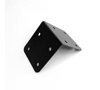 Indoor Outdoors SleeperFit Extra Strong 4 X Timber Railway Sleeper Corner Brackets for Raised Beds, Double Height Driveway Edging, Wooden Planters and Retaining Walls (Black)